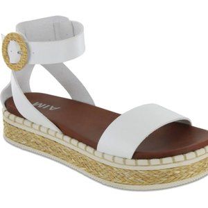 Mia Women's Deandra Platform Sandal - White - 8.5